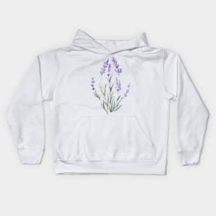 Watercolor Lavender Kids Hoodie